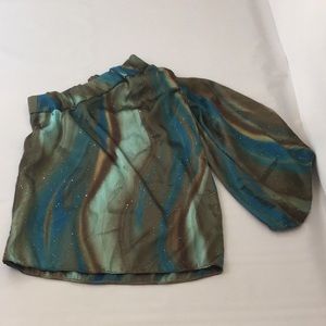 deja vu designs Shirts & Tops - Mini Fashionista One Shoulder Retro Print Top deja vu designs Shirts & Tops - Mini Fashionista One Shoulder Retro Print Top